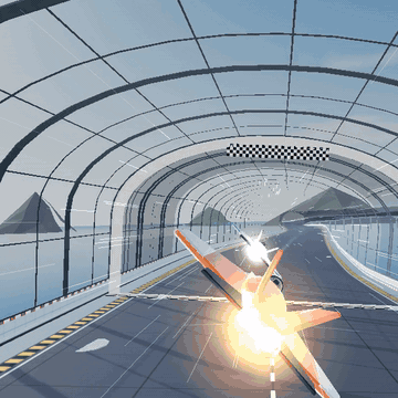 A jet breaks Mach 1 in a glass tunnel
